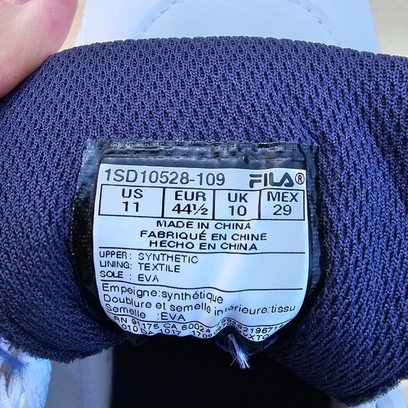 Fila Mens White Kalien T Motosport Lifestyle Casual And Fashion Sneakers Size 11 - Picture 12 of 13